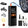 kaufsy | Tragbarer Reifenfüller Luftkompressor, 180 PSI Wiederaufladbare Pumpe mit 25000mAh Akku