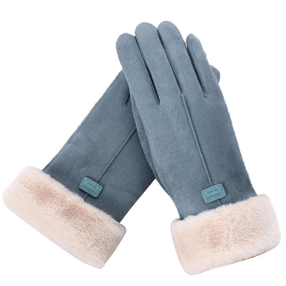 Clinbands - Schicke und Stilvolle Winter Furry Handschuhe für Frauen