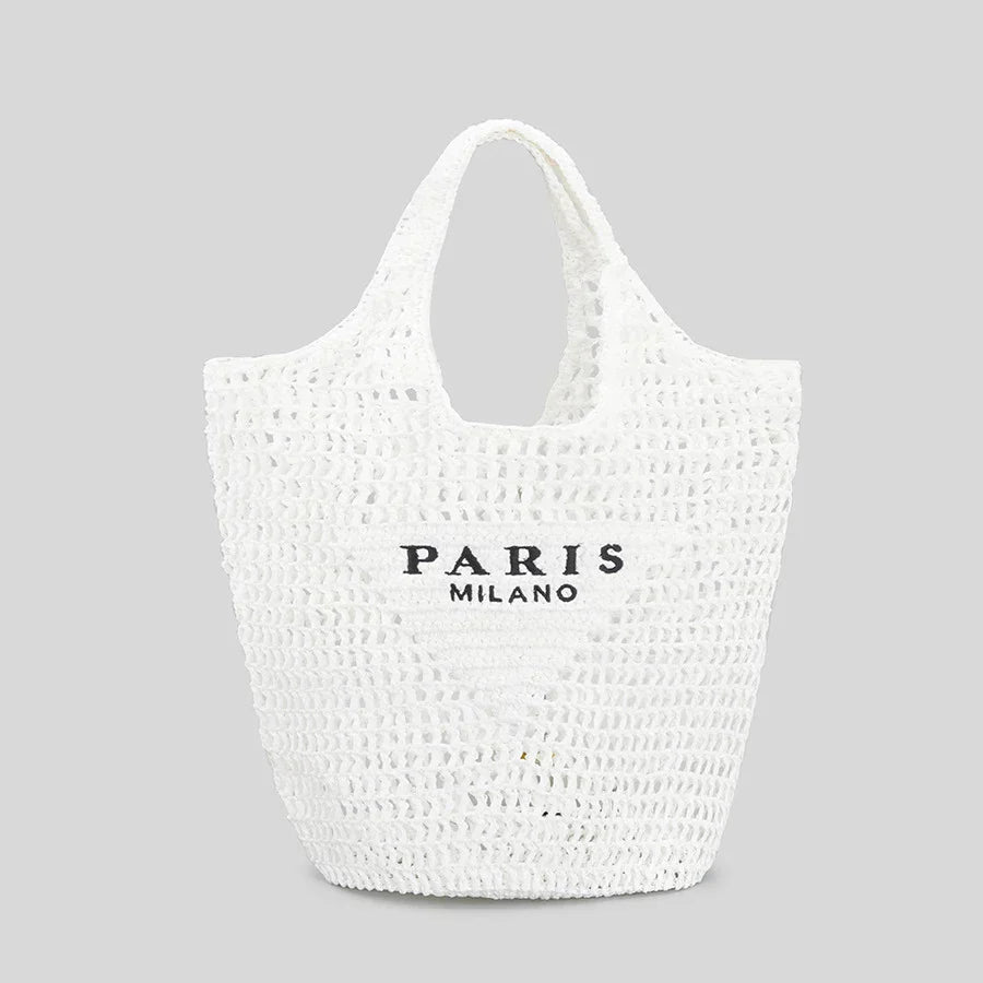 Clinbands | Handgewebte Tasche mit Clinbands- und Milano-Aufdruck
