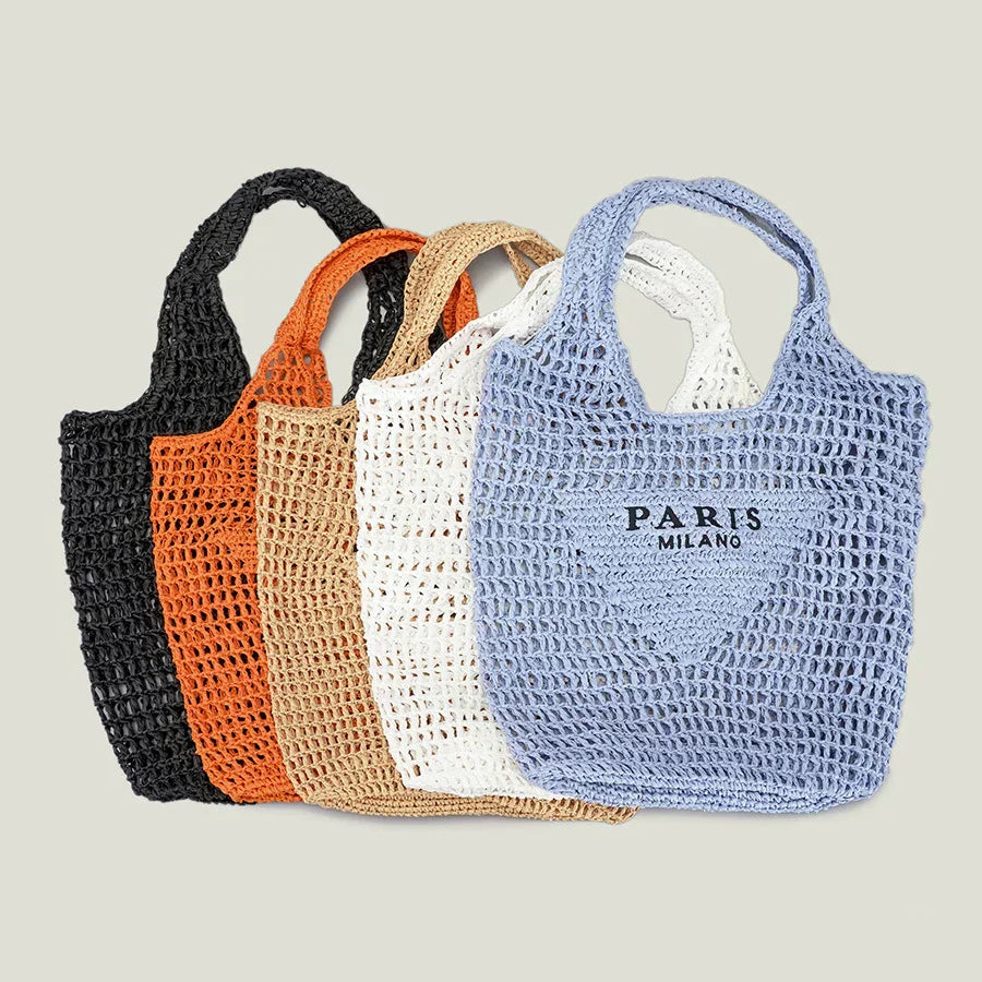 Clinbands | Handgewebte Tasche mit Clinbands- und Milano-Aufdruck