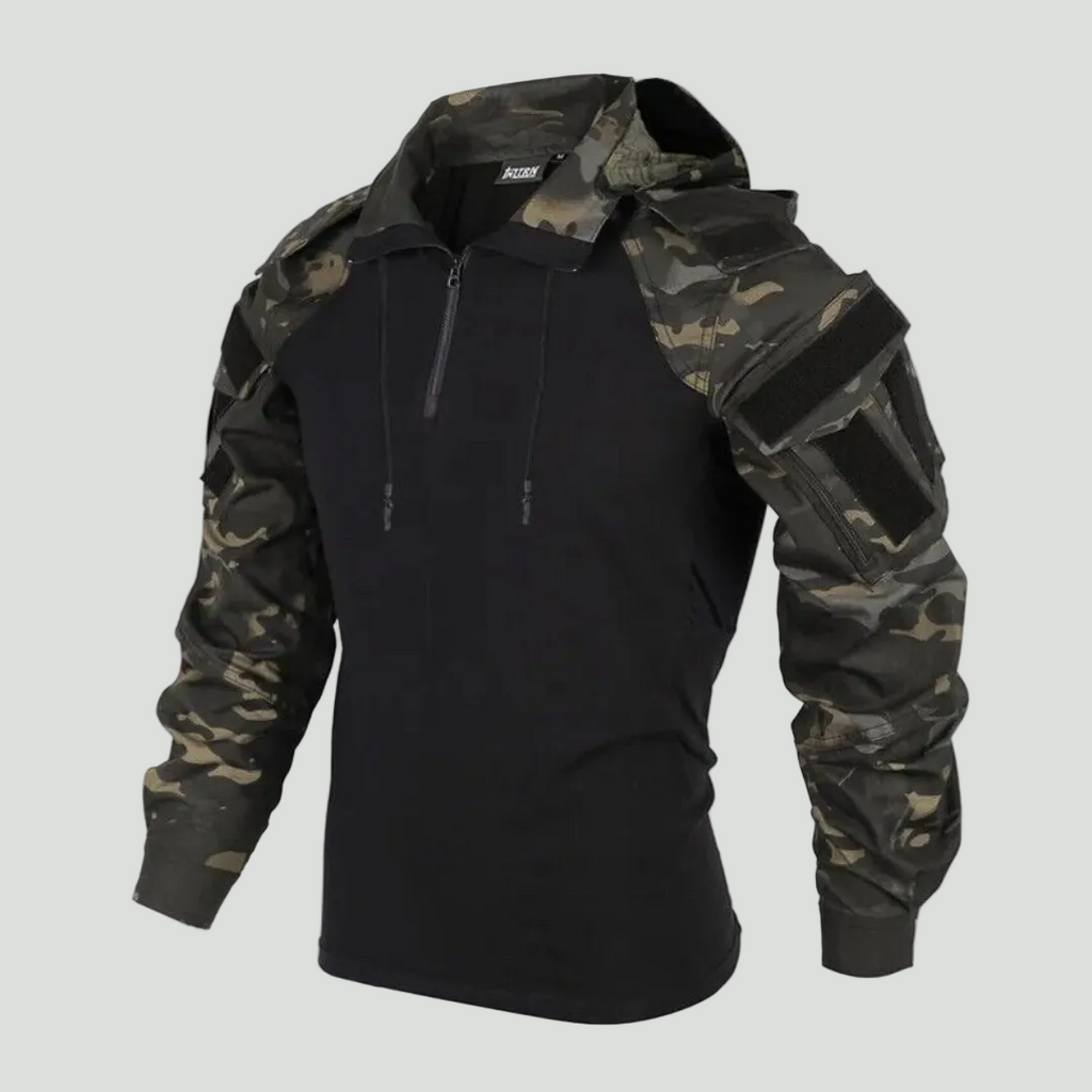 Tactical Camouflage-Hoodie – winddichte Outdoor-Schicht