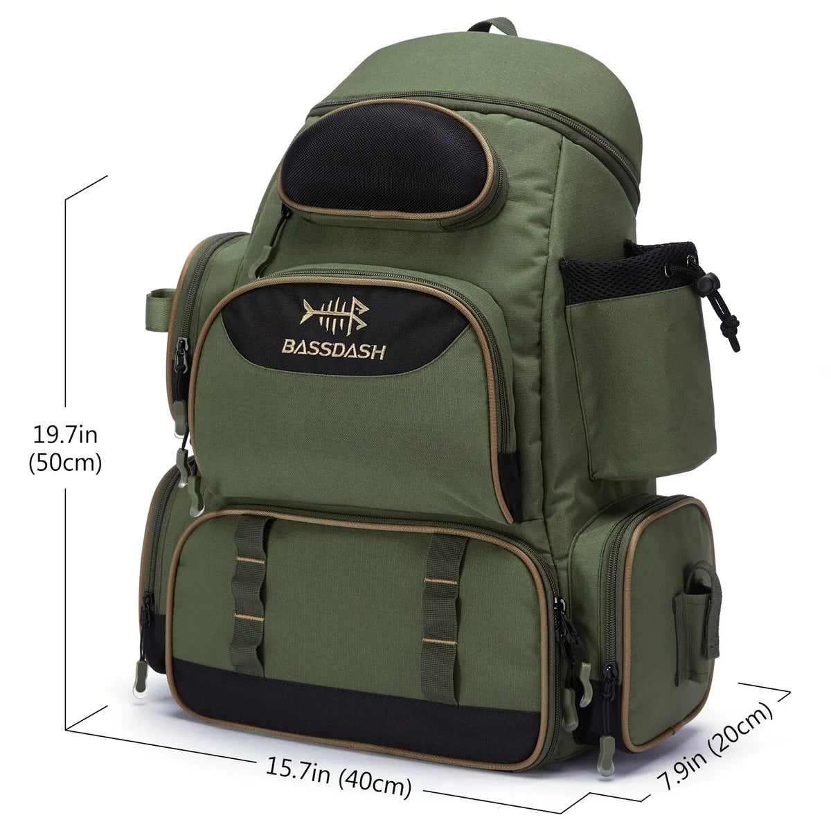 Tactical-Angelrucksack – leicht, wasserdicht mit Tackle-Box-Stauraum