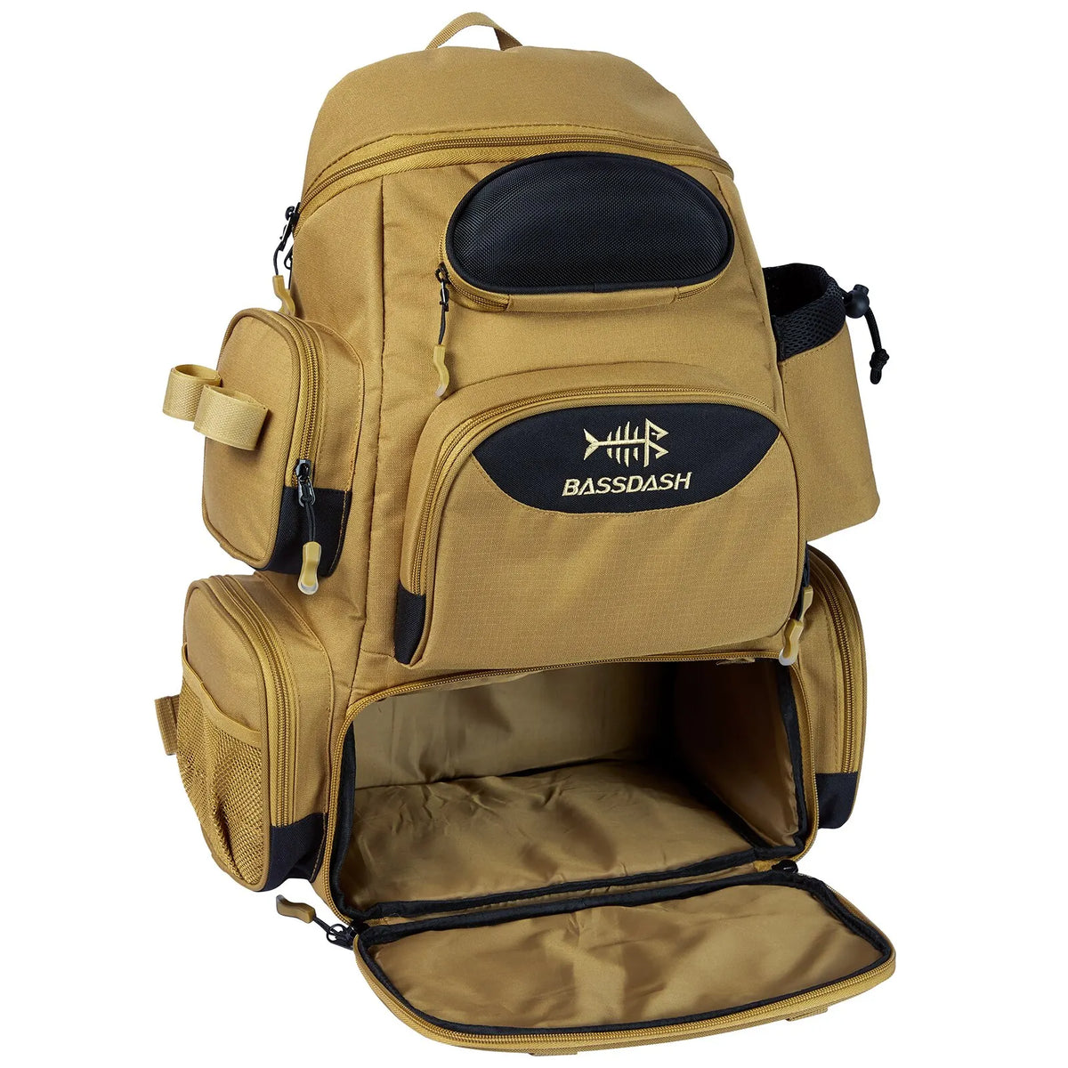 Tactical-Angelrucksack – leicht, wasserdicht mit Tackle-Box-Stauraum