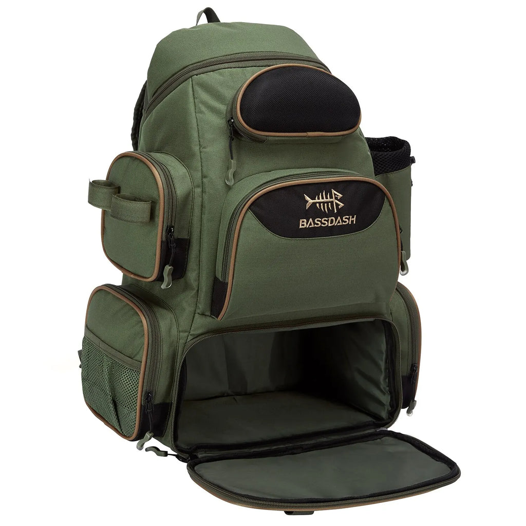 Tactical-Angelrucksack – leicht, wasserdicht mit Tackle-Box-Stauraum