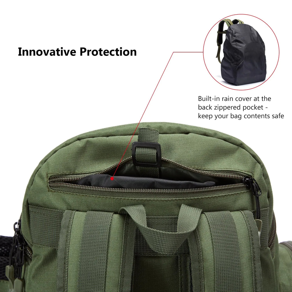 Tactical-Angelrucksack – leicht, wasserdicht mit Tackle-Box-Stauraum