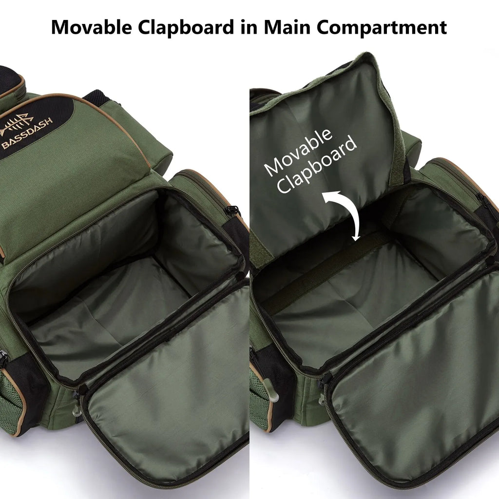 Tactical-Angelrucksack – leicht, wasserdicht mit Tackle-Box-Stauraum