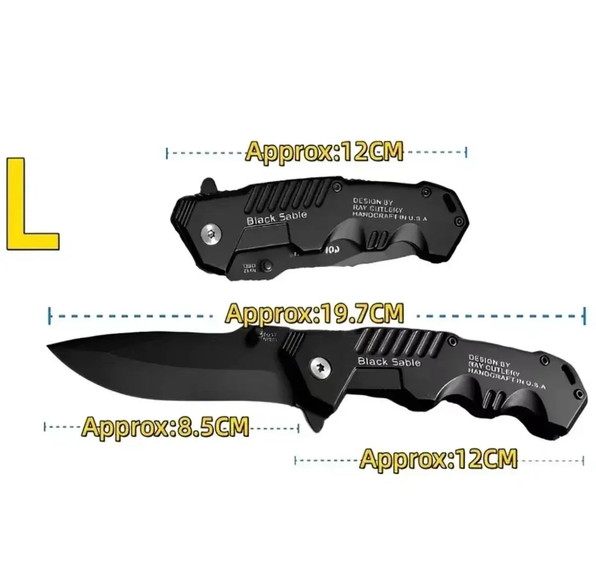 EDC Edelstahl-Klappmesser – scharfes Taschenmesser für Outdoor