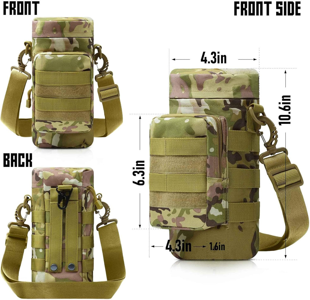 Tactical MOLLE Trinkflaschentasche – isoliert, abnehmbarer Riemen