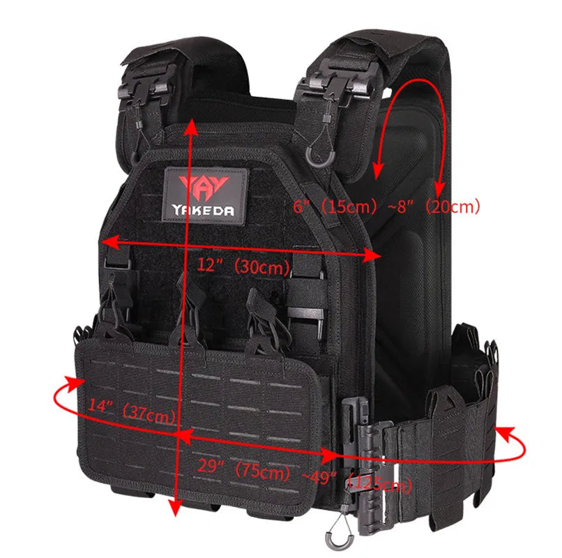 MC Camo Tactical Combat Weste – verstellbarer Plate Carrier