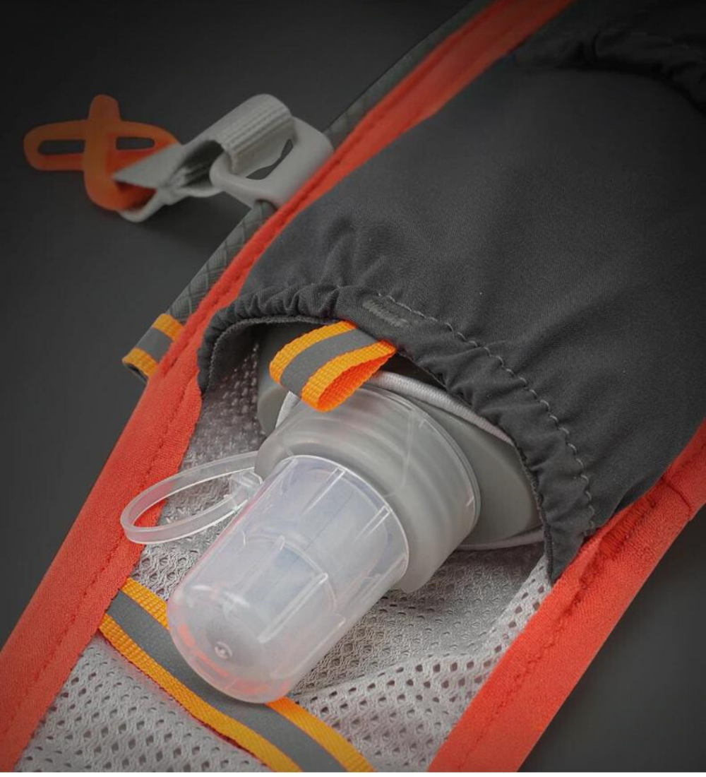 Trail-Running-Weste – leichtes Trinksystem mit Soft Flasks