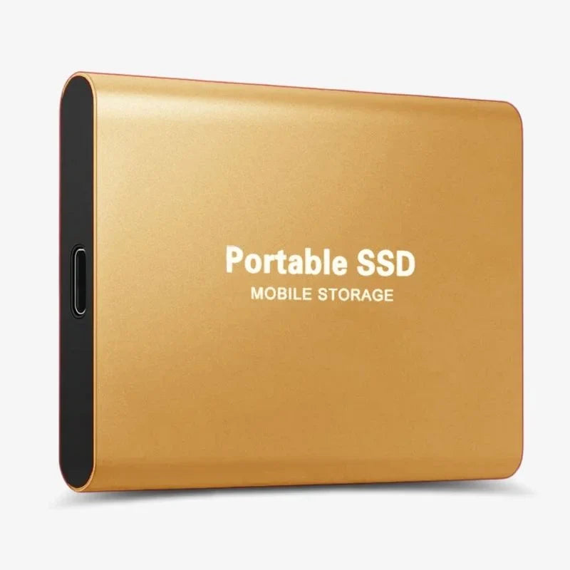 Externe SSD Aluminium, tragbarer Speicher, High-Speed Datenübertragung