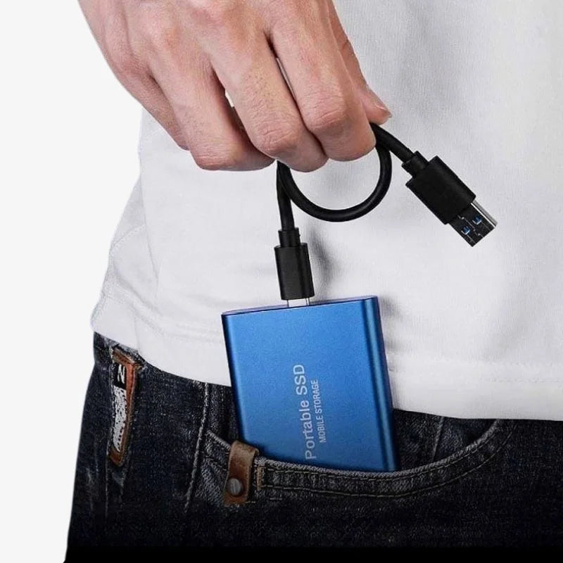 Externe SSD Aluminium, tragbarer Speicher, High-Speed Datenübertragung