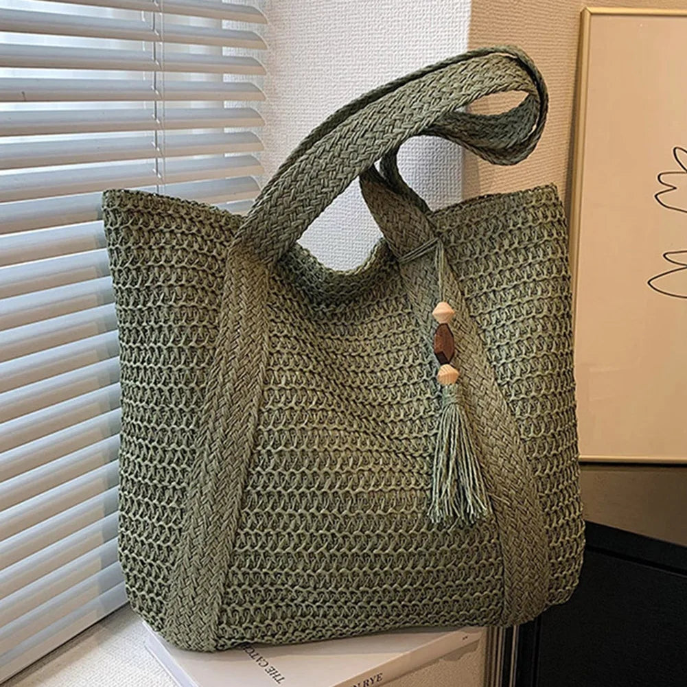 Clinbands | Sommertasche Aus Stroh mit Lässigem Design