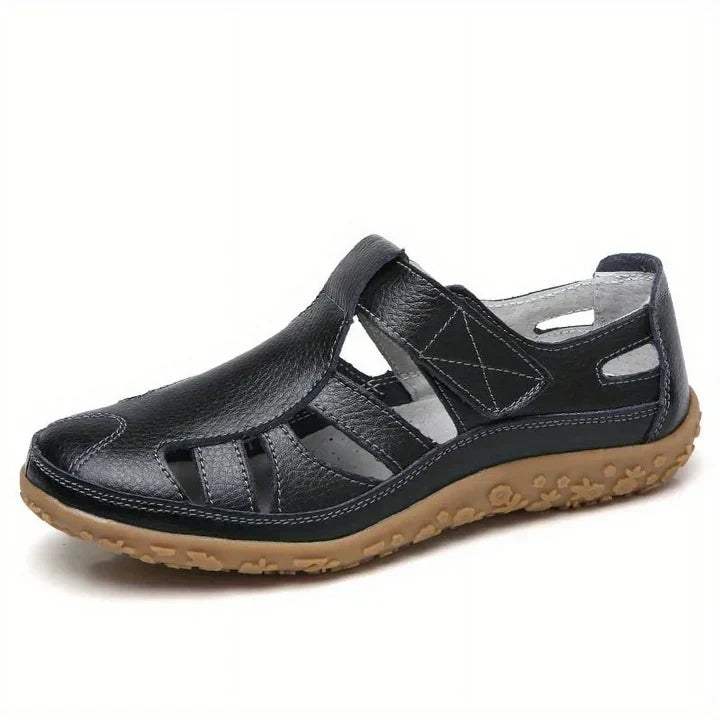 Komfortschuhe aus Leder mit breiter Zehenbox