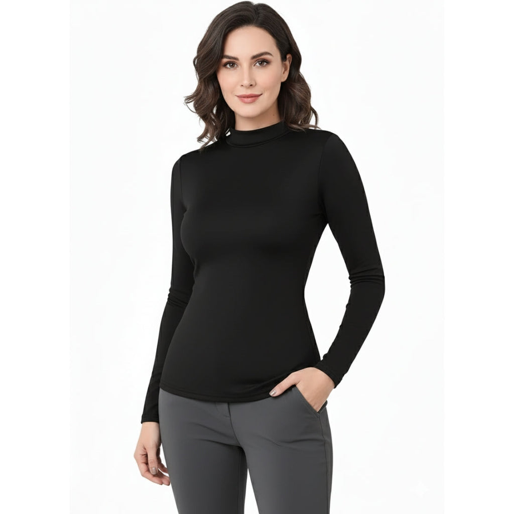 Damen Thermo-Basislayer-Oberteil – leichtes Fleece für Kälte