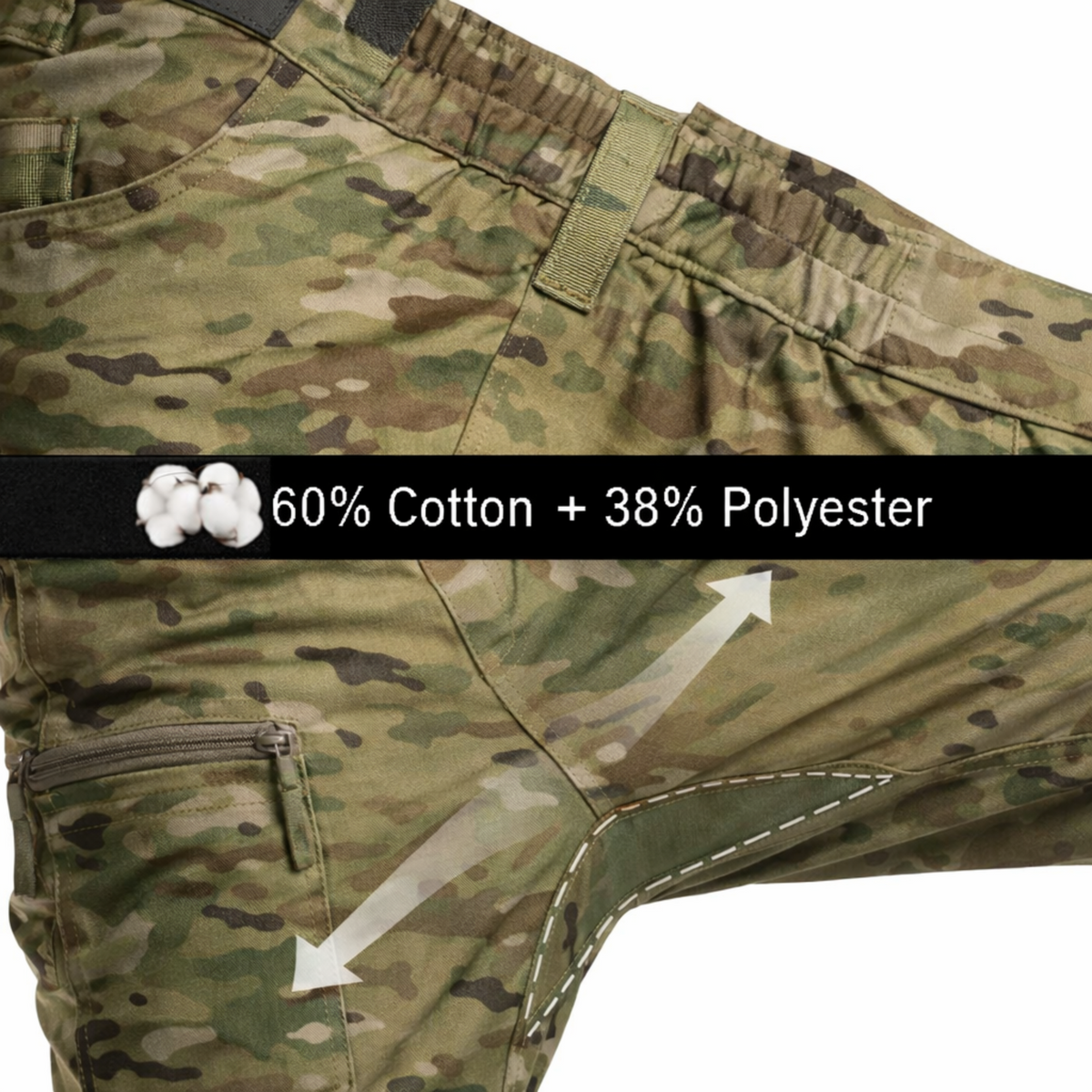 Herren Outdoor Tactical-Cargohose wasserdicht