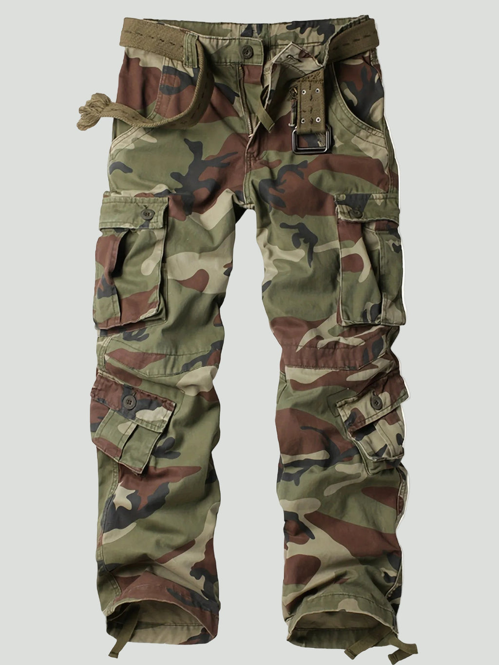 Herren Camouflage-Cargohose – Multitaschen-Utility-Design
