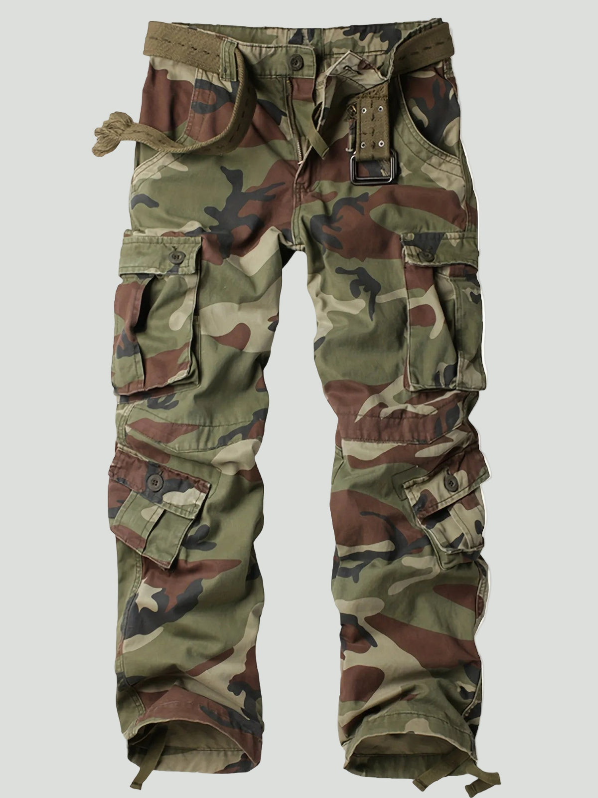 Herren Camouflage-Cargohose – Multitaschen-Utility-Design