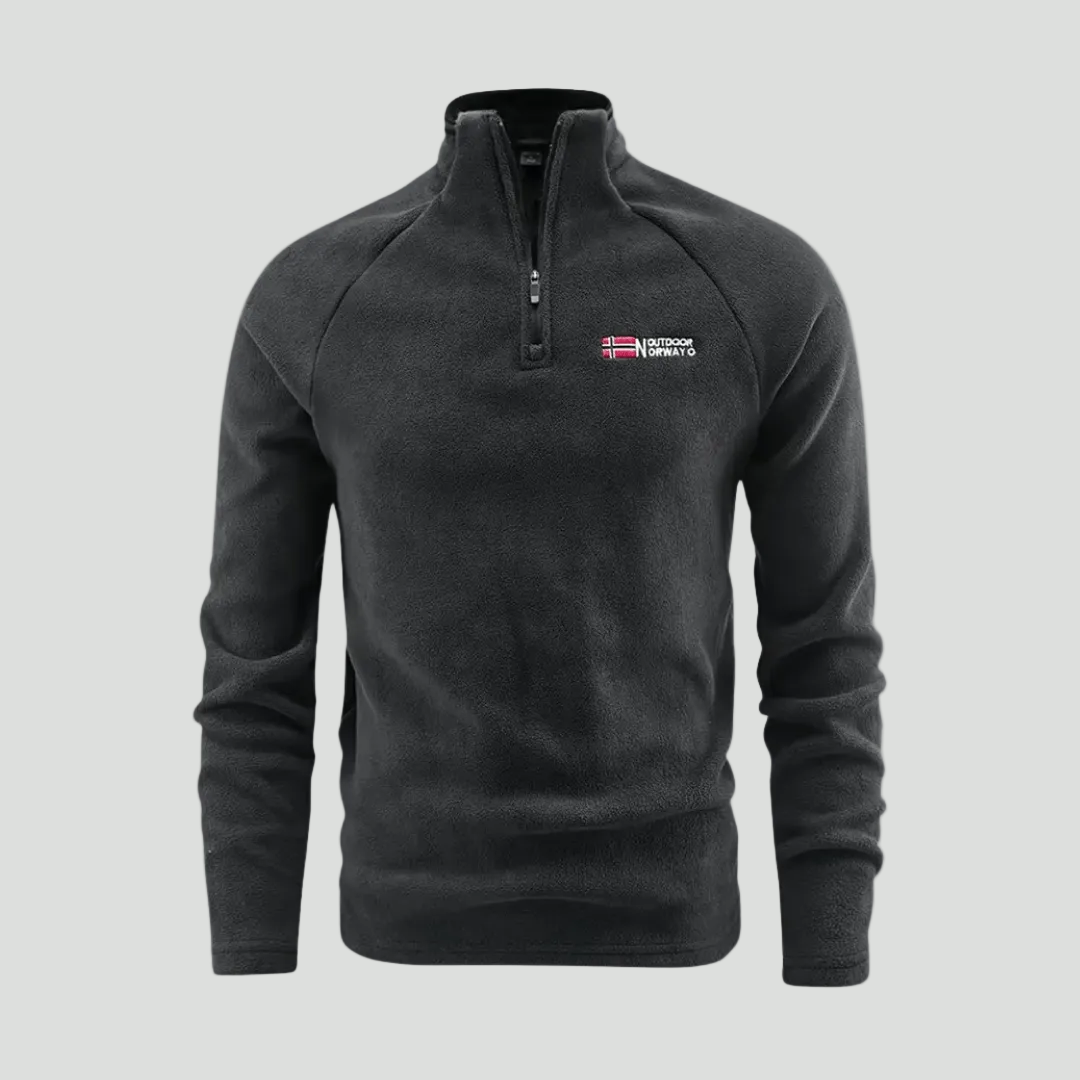 Herren Quarter-Zip Thermo-Fleece – atmungsaktiver Midlayer
