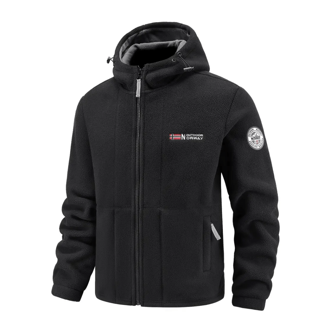 Herren Winddichte Fleecejacke – atmungsaktive Outdoor-Schicht