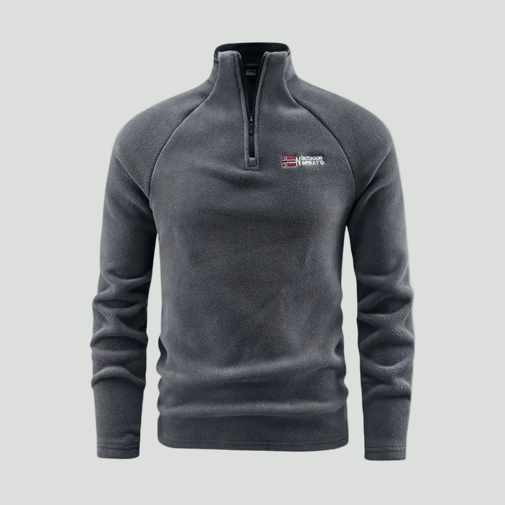 Herren Quarter-Zip Thermo-Fleece – atmungsaktiver Midlayer