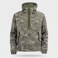 Herren Camo-Windbreaker – leichter Anorak mit Kapuze, Halbreißverschluss