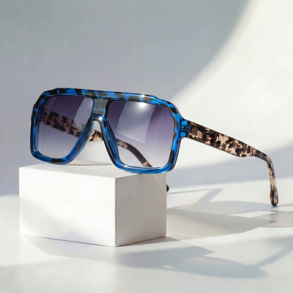 Luneriax Serelis | Sonnenbrille mit breitem, eckigem Rahmen