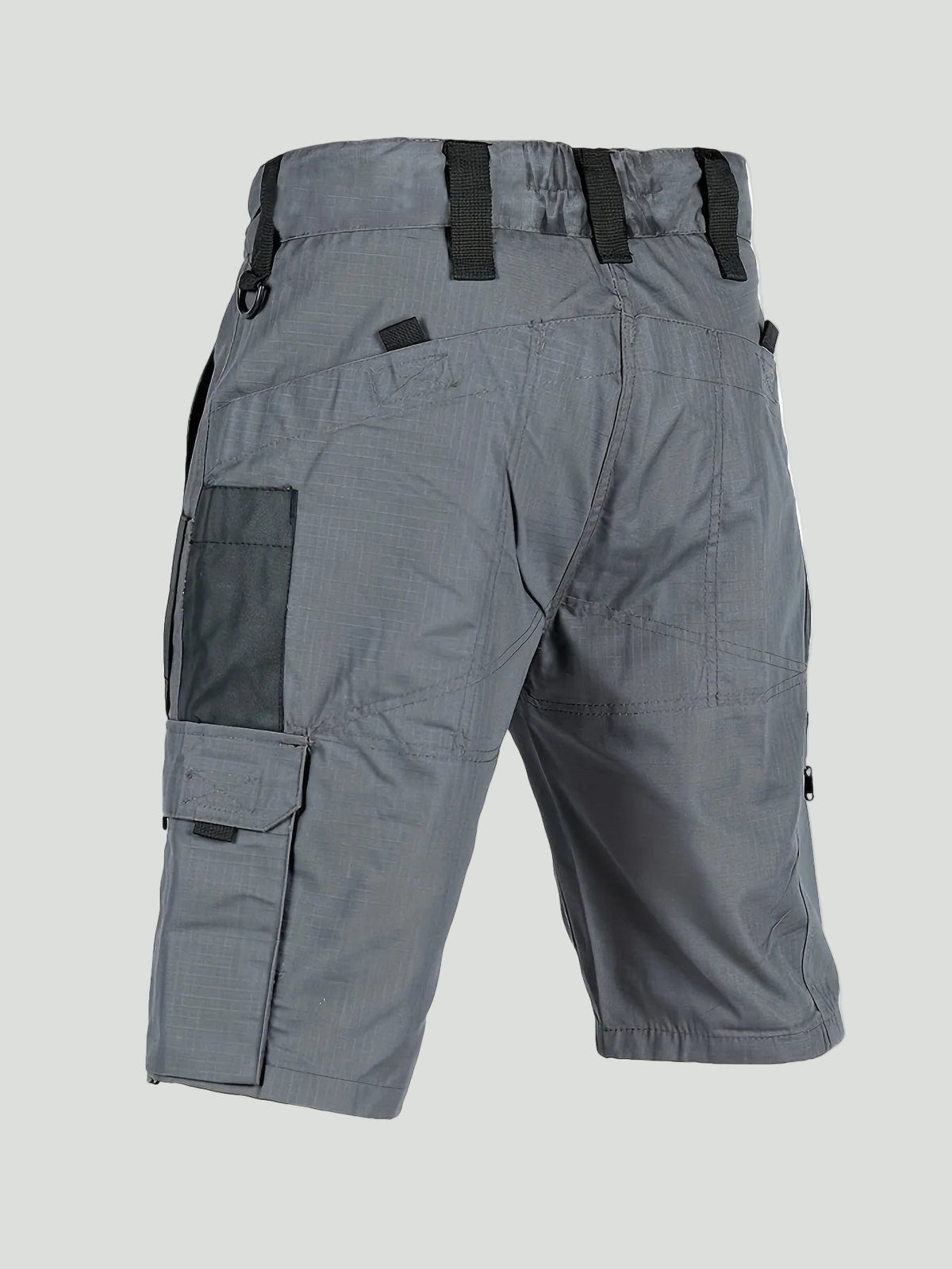 Herren Ripstop-Cargoshorts – Reißverschlusstasche, lang