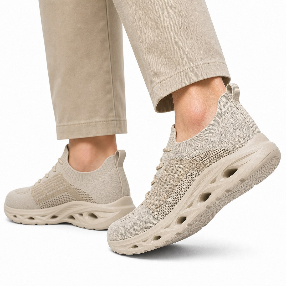Komfort-Walking-Sneaker mit breiter Zehenbox – Premium-Variante
