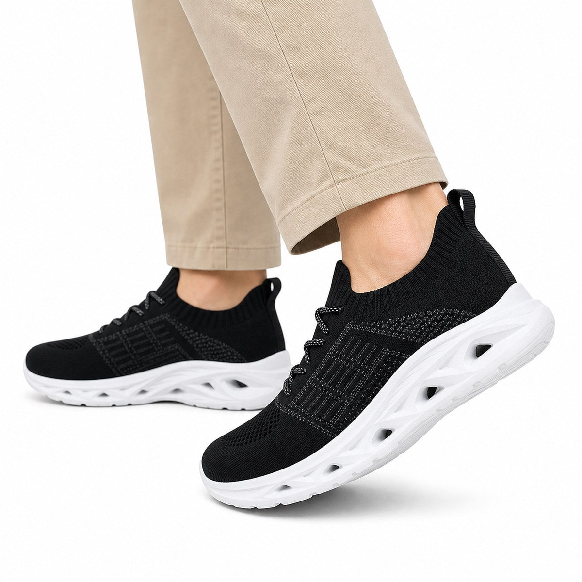 Komfort-Walking-Sneaker mit breiter Zehenbox – Premium-Variante