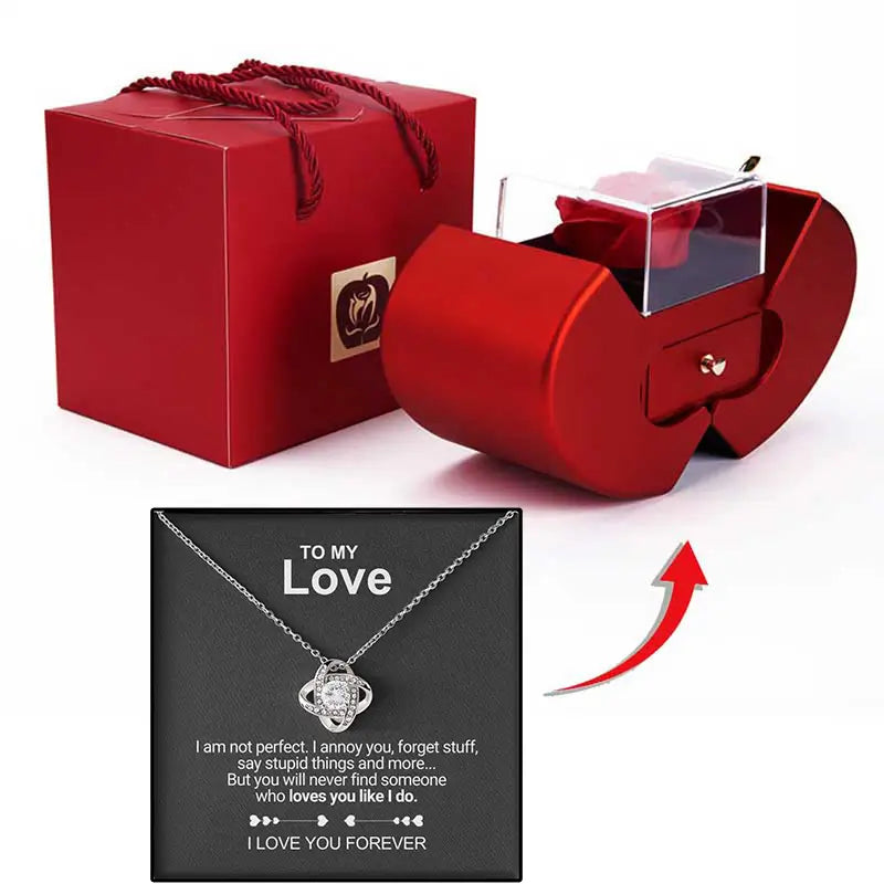 Clinbands Liebe Halskette Luxus Rose Box