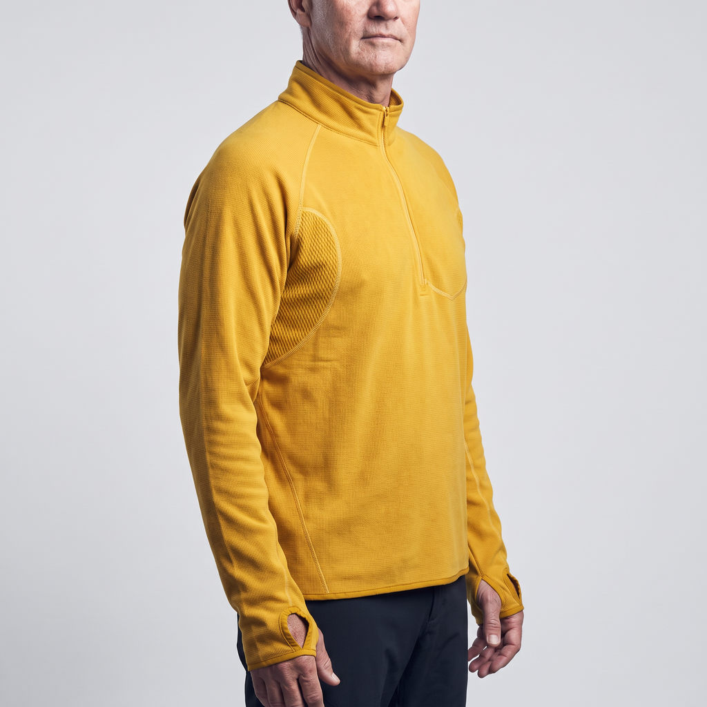 Herren Fleecejacke mit halbem Reißverschluss