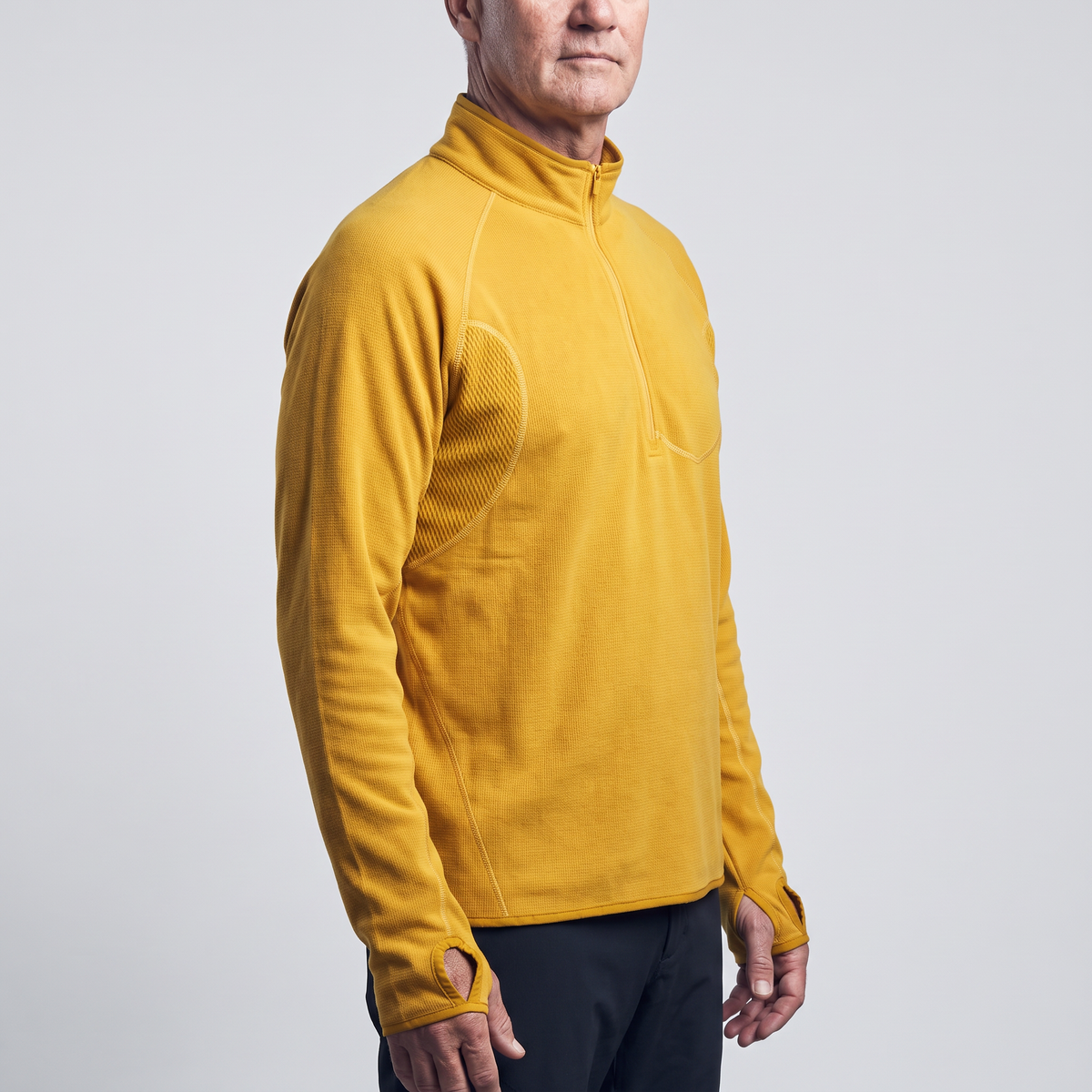 Herren Fleecejacke mit halbem Reißverschluss