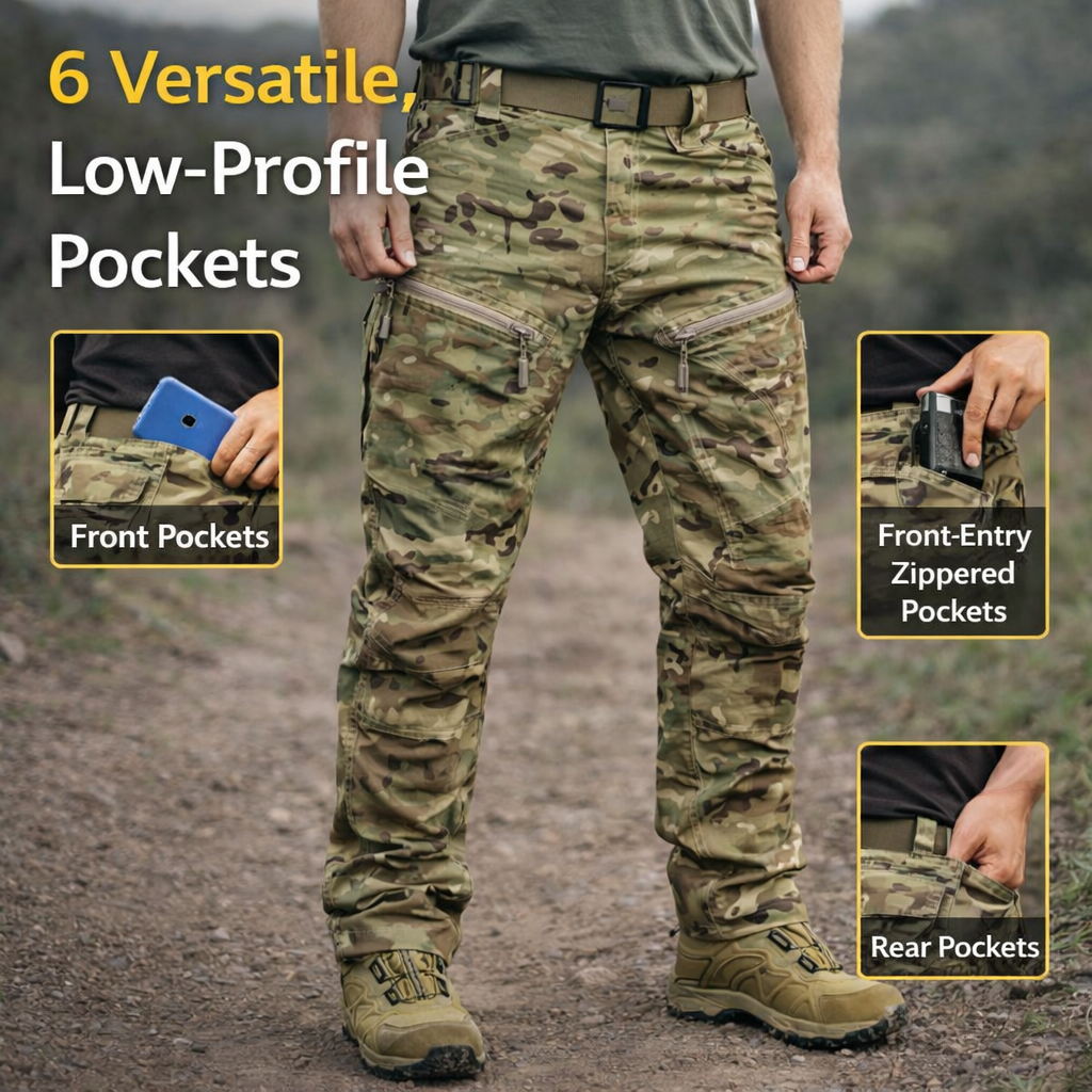 Herren Outdoor Tactical-Cargohose wasserdicht