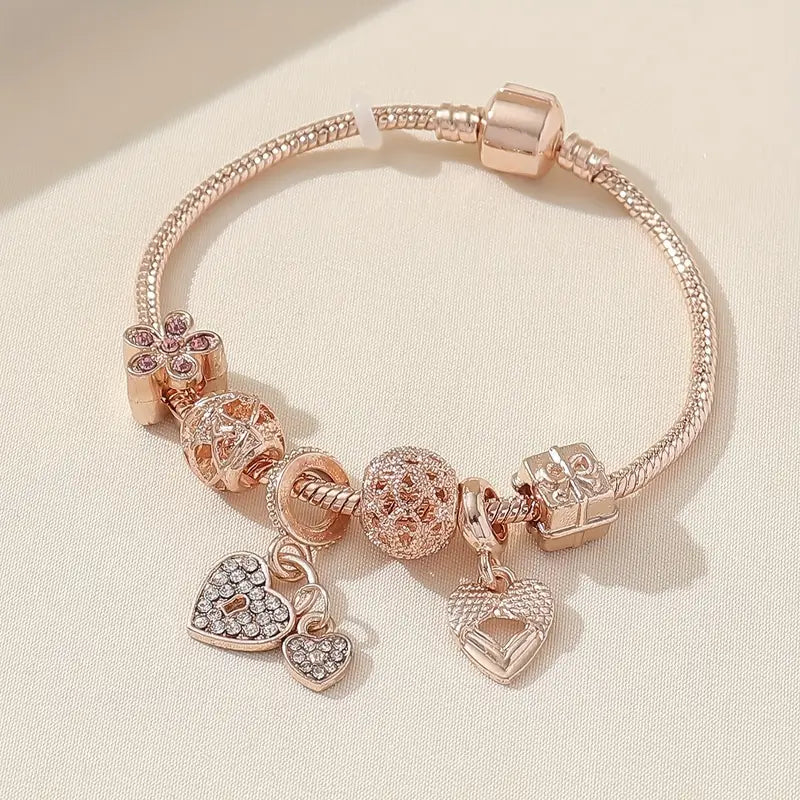 Clinbands Modisches Armband mit Strasssteinen und Blumen