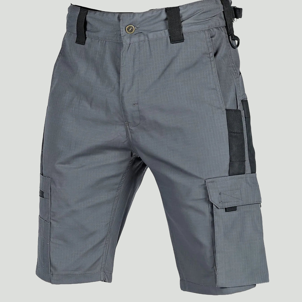 Herren Ripstop-Cargoshorts – Reißverschlusstasche, lang