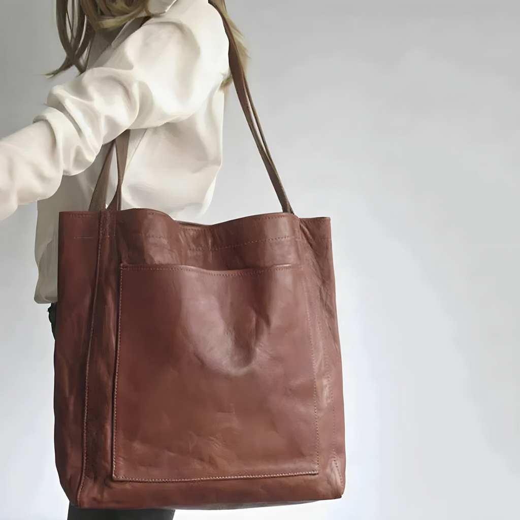 Clinbands | Damen groß Umhängetasche braun