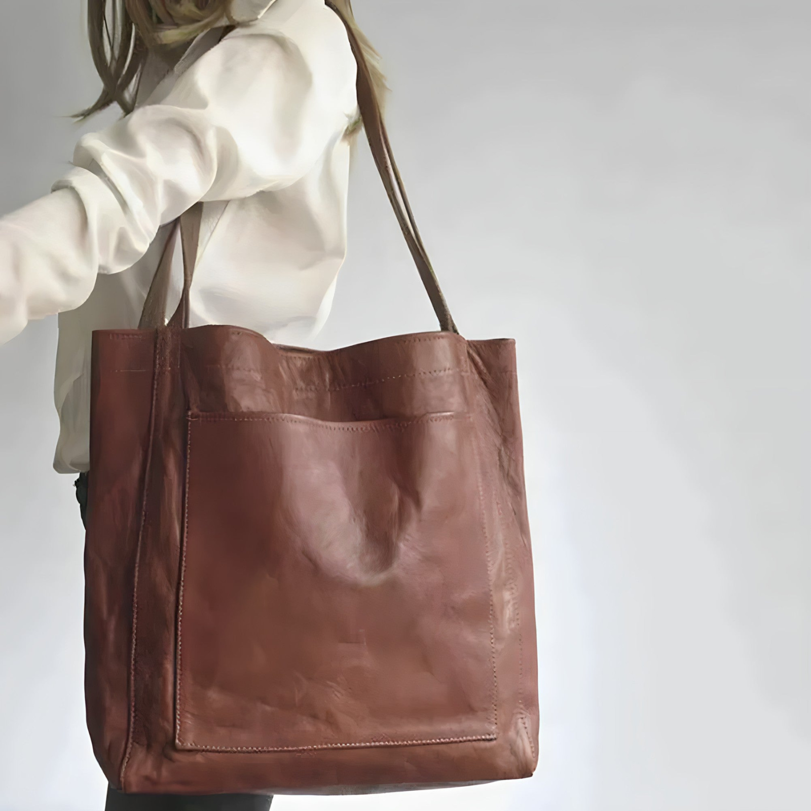Clinbands | Damen groß Umhängetasche braun