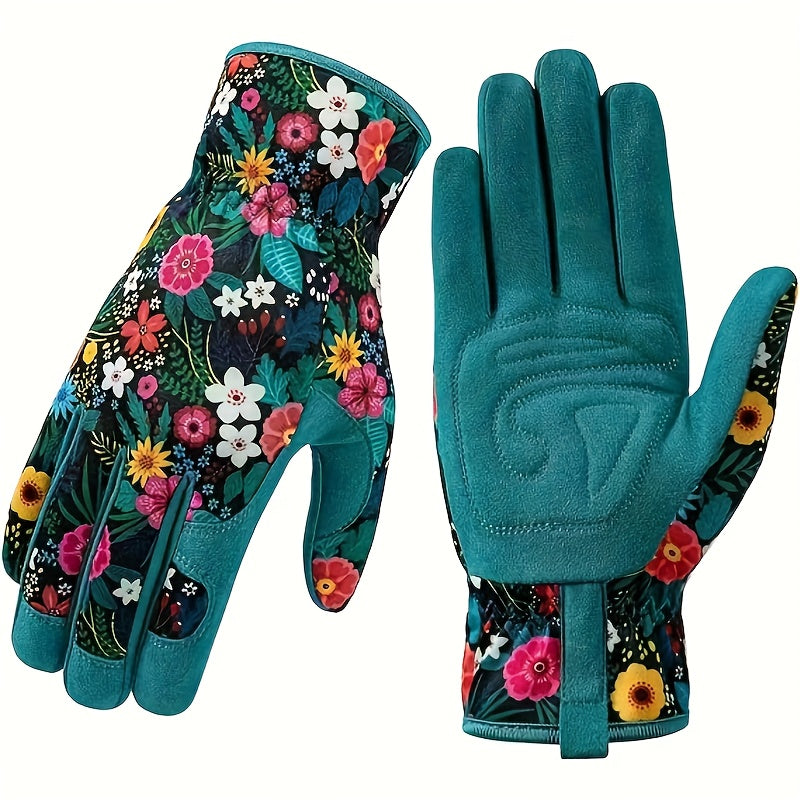 Clinbands | Atmungsaktive Gartenhandschuhe mit Blumenmuster