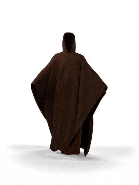 Gewichteter Cape-Hoodie