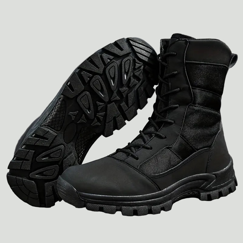 Camouflage High-Top-Wanderstiefel – atmungsaktiv, Schnürung