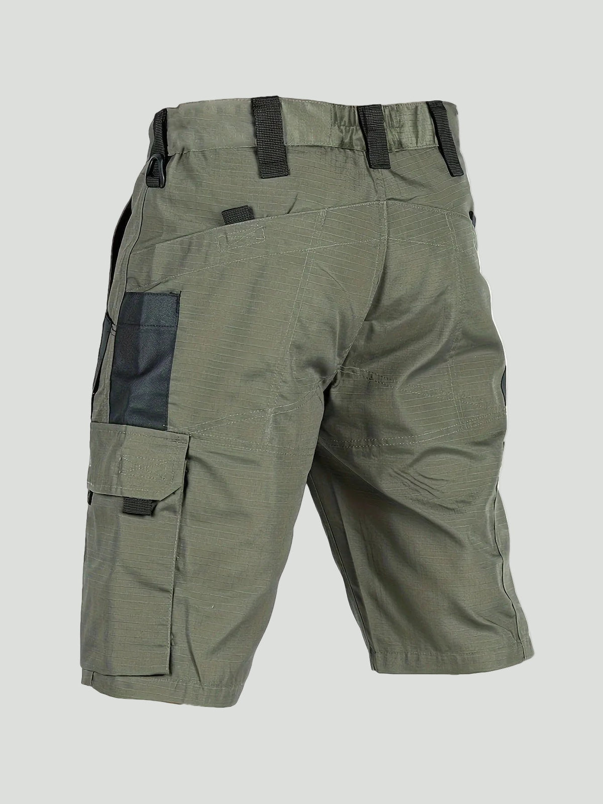 Herren Ripstop-Cargoshorts – Reißverschlusstasche, lang