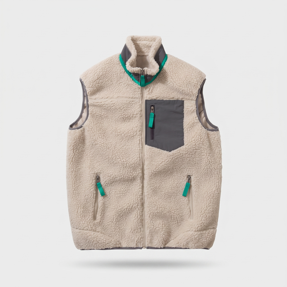 Herren Sherpa-Fleeceweste – isolierter Bodywarmer