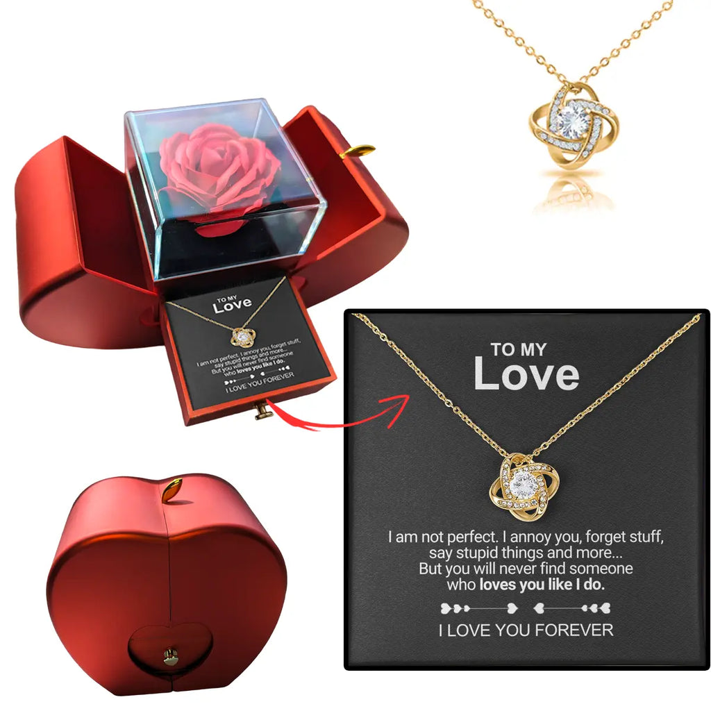 Clinbands Liebe Halskette Luxus Rose Box