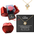 Clinbands Liebe Halskette Luxus Rose Box