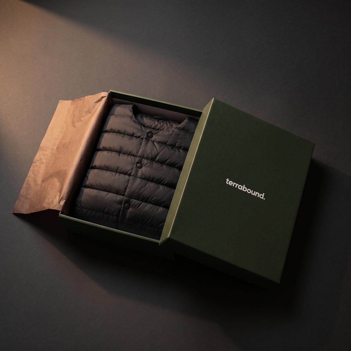 Herren Daunenjacke wandelbar – V-Ausschnitt, gesteppt, leicht