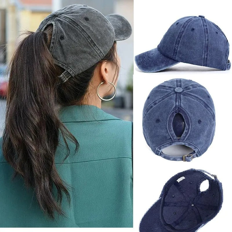 Clinbands | Pferdeschwanz Baseballcap mit Atmungsaktivem Komfort und Uv Schutz