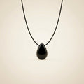 Obsidian Halskette - Naturkette Tropfenform