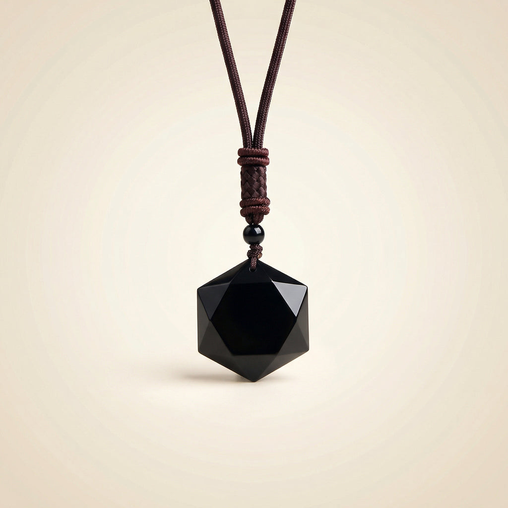 Obsidian Halskette - Schutz Talisman