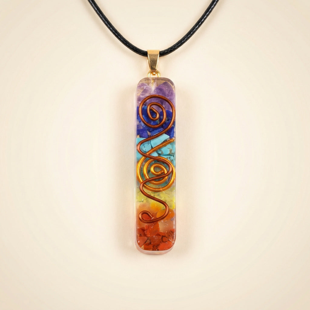 7 Chakra Orgonit Halskette